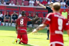 1. BL - Saison 2016/2017 - FC Ingolstadt 04 - Hertha BSC - Roger de Oliveira Bernardo (#8 FCI) - Foto: Meyer Jürgen