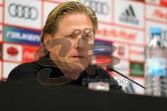 1. Bundesliga - Fußball - FC Ingolstadt 04 - Hamburger SV HSV - 3:1 - Pressekonferenz nach dem Spiel, Cheftrainer Markus Gisdol (HSV) und Cheftrainer Maik Walpurgis (FCI)