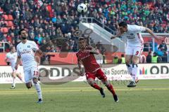 1. Bundesliga - Fußball - FC Ingolstadt 04 - Hamburger SV HSV - Mergim Mavraj (13 HSV) Darío Lezcano (11, FCI) Kyriakos Papadopoulos (9 HSV)