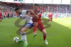 1. Bundesliga - Fußball - FC Ingolstadt 04 - FC Schalke 04 - Nabil Bentaleb (10 Schalke) Pascal Groß (10, FCI)
