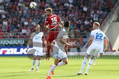 1. Bundesliga - Fußball - FC Ingolstadt 04 - TSG 1899 Hoffenheim - Lukas Hinterseer (16, FCI) Benjamin Hübner (TSG 21) Kevin Vogt (TSG 22)