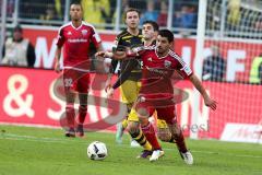 1. BL - Saison 2016/2017 - FC Ingolstadt 04 - Borussia Dortmund - Almog Cohen (#36 FCI) - Pulisic Christian #22 Dortmund - Foto: Meyer Jürgen