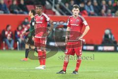 1. BL - Saison 2016/2017 - FC Ingolstadt 04 - FC Augsburg - Enttäuschung bei Roger de Oliveira Bernardo (#8 FCI) - Pascal Groß (#10 FCI) - Foto: Meyer Jürgen