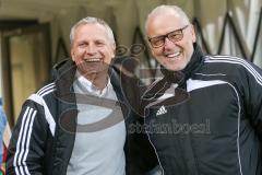 1. BL - Saison 2016/2017 - FC Ingolstadt 04 - 1.FC Köln - Harald Gärtner und Peter Jackwerth lachen - Foto: Meyer Jürgen