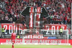 1. BL - Saison 2016/2017 - FC Ingolstadt 04 - FC Schalke 04 - Fans - Choreo - Andreas Buchner - Foto: Meyer Jürgen