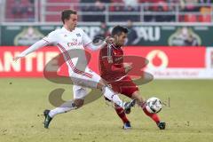 1. Bundesliga - Fußball - FC Ingolstadt 04 - Hamburger SV HSV - rechts Markus Suttner (29, FCI)