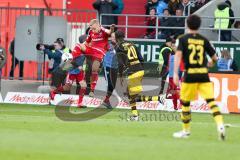 1. BL - Saison 2016/2017 - FC Ingolstadt 04 - Borussia Dortmund - Florent Hadergjonaj (#33 FCI) - Foto: Meyer Jürgen