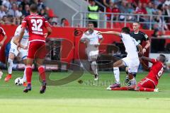 1. BL - Saison 2016/2017 - FC Ingolstadt 04 - TSG 1899 Hoffenheim - Roger de Oliveira Bernardo (#8 FCI) - Rupp Lukas weiss #7 Hoffenheim - Foto: Meyer Jürgen