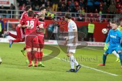 1. BL - Saison 2016/2017 - FC Ingolstadt 04 - 1.FC Köln - Lezcano Farina,Dario (#37 FCI) trifft zum 1:1 Ausgleichstreffer - Tor - Jubel - Foto: Meyer Jürgen