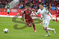 1. Bundesliga - Fußball - FC Ingolstadt 04 - Werder Bremen - Darío Lezcano (11, FCI) Maximilian Eggestein (35 Bremen)