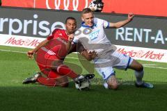 1. BL - Saison 2016/2017 - FC Ingolstadt 04 - TSG 1899 Hoffenheim - Marvin Matip (#34 FCI) - Kaderabek Pavel #3 weiss Hoffenheim - Foto: Meyer Jürgen