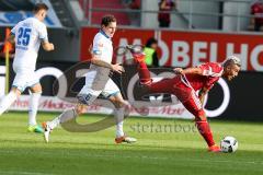 1. BL - Saison 2016/2017 - FC Ingolstadt 04 - TSG 1899 Hoffenheim - Lezano Farina,Dario (#37 FCI) stolpert - Foto: Meyer Jürgen