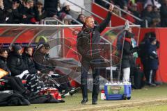 1. Bundesliga - Fußball - FC Ingolstadt 04 - Hamburger SV HSV - Cheftrainer Maik Walpurgis (FCI) am Spielfeld Gestik