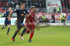 1. Bundesliga - Fußball - FC Ingolstadt 04 - RB Leipzig - rechts Darío Lezcano (11, FCI)