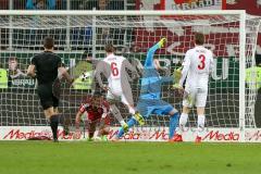 1. BL - Saison 2016/2017 - FC Ingolstadt 04 - 1.FC Köln - Lezcano Farina,Dario (#37 FCI) trifft zum 1:1 Ausgleichstreffer - Tor - Jubel - Foto: Meyer Jürgen
