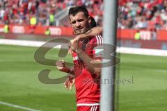 1. Bundesliga - Fußball - FC Ingolstadt 04 - FC Schalke 04 - Elfmeter 1:1 Pascal Groß (10, FCI) Tor Jubel letztes Spiel