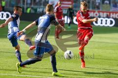 1. BL - Saison 2016/2017 - FC Ingolstadt 04 - Hertha BSC - Robert Leipertz (#13 FCI) - Foto: Meyer Jürgen