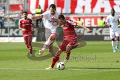 1. Bundesliga - Fußball - FC Ingolstadt 04 - 1. FSV Mainz 05 - rechst Markus Suttner (29, FCI)  Zweikampf