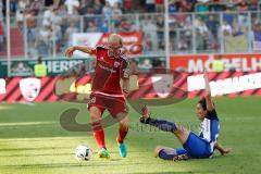 1. Bundesliga - Fußball - FC Ingolstadt 04 - Hertha BSC Berlin - Tobias Levels (28, FCI) Genki Haraguchi (Hertha 24)