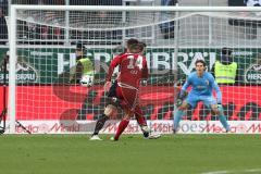 1. BL - Saison 2016/2017 - FC Ingolstadt 04 - FC Augsburg - Stefan Lex (#14 FCI) mit einem Torschuss - Foto: Meyer Jürgen