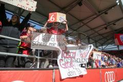 1. BL - Saison 2016/2017 - FC Ingolstadt 04 - FC Schalke 04 - Fans - Choreo - Foto: Meyer Jürgen