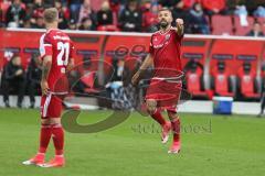 1. BL - Saison 2016/2017 - FC Ingolstadt 04 - SV Werder Bremen - Lukas Hinterseer (#16 FCI) wird eingewechselt - Max Christiansen (#19 FCI) wird ausgewechselt - Foto: Meyer Jürgen