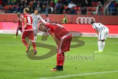 1. Bundesliga - Fußball - FC Ingolstadt 04 - Eintracht Frankfurt - 0:2 - Spiel ist aus Niederlage Lukas Hinterseer (16, FCI)