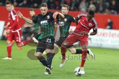 1. BL - Saison 2016/2017 - FC Ingolstadt 04 - FC Augsburg - Roger de Oliveira Bernardo (#8 FCI) - Foto: Meyer Jürgen