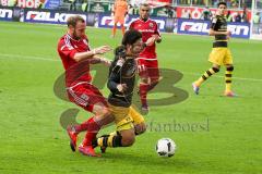 1. BL - Saison 2016/2017 - FC Ingolstadt 04 - Borussia Dortmund - Moritz Hartmann (#9 FCI) - Foto: Meyer Jürgen