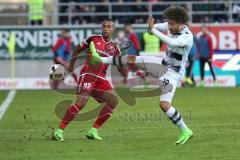 1. Bundesliga - Fußball - FC Ingolstadt 04 - Borussia Mönchengladbach - Marcel Tisserand (32, FCI) Fabian Johnson (#19 Gladbach) Zweikampf