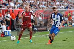 1. Bundesliga - Fußball - FC Ingolstadt 04 - Hertha BSC Berlin - Tobias Levels (28, FCI) Marvin Plattenhardt (Hertha 21)