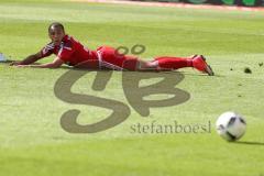 1. Bundesliga - Fußball - FC Ingolstadt 04 - Bayer 04 Leverkusen - Marcel Tisserand (32, FCI) am Boden