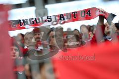 1. Bundesliga - Fußball - FC Ingolstadt 04 - Borussia Dortmund - Fan Schal Jubel Fahnen