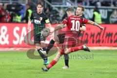 1. BL - Saison 2016/2017 - FC Ingolstadt 04 - FC Augsburg - Pascal Groß (#10 FCI) mit Schuss auf das Tor - Foto: Meyer Jürgen