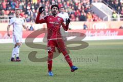 1. Bundesliga - Fußball - FC Ingolstadt 04 - Hamburger SV HSV - Almog Cohen (36, FCI) ärgert sich Tor verpasst