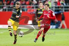 1. BL - Saison 2016/2017 - FC Ingolstadt 04 - Borussia Dortmund - Pascal Groß (#10 FCI) - Piszczek Lukasz #26 Dortmund - Foto: Meyer Jürgen