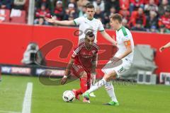 1. BL - Saison 2016/2017 - FC Ingolstadt 04 - SV Werder Bremen - Lezcano Farina,Dario (#37 FCI) - Moisander Niklas weiss #18 Bremen - Foto: Meyer Jürgen