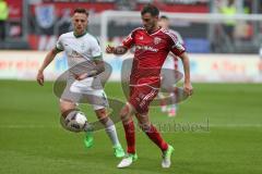 1. BL - Saison 2016/2017 - FC Ingolstadt 04 - SV Werder Bremen - Pascal Groß (#10 FCI) - Robert Bauer #4 Bremen - Foto: Meyer Jürgen