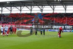 1. BL - Saison 2016/2017 - FC Ingolstadt 04 - FC Schalke 04 - Fans - Choreo - Foto: Meyer Jürgen