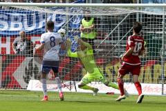 1. BL - Saison 2016/2017 - FC Ingolstadt 04 - FC Schalke 04 - Ørjan Nyland (#26 FCI) - Goretzka Leon Schalke 04 - Foto: Meyer Jürgen