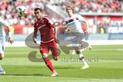 1. Bundesliga - Fußball - FC Ingolstadt 04 - Bayer 04 Leverkusen - Darío Lezcano (11, FCI) Tin Jedvaj (16 Leverkusen )