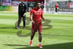 1. BL - Saison 2016/2017 - FC Ingolstadt 04 - FC Schalke 04 - Lezcano Farina,Dario (#37 FCI) vor dem Spiel - Foto: Meyer Jürgen