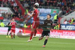 1. BL - Saison 2016/2017 - FC Ingolstadt 04 - FC Augsburg - Romain Brègerie (#18 FCI) - Foto: Meyer Jürgen