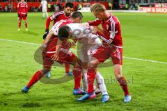 1. BL - Saison 2016/2017 - FC Ingolstadt 04 - 1.FC Köln - Marvin Matip (#34 FCI) - Florent Hadergjonaj (#33 FCI) - Foto: Meyer Jürgen