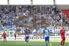 1. Bundesliga - Fußball - FC Ingolstadt 04 - Hertha BSC Berlin - Fans Hertha Arme Fahnen