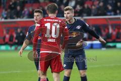 1. Bundesliga - Fußball - FC Ingolstadt 04 - RB Leipzig - Streit Pascal Groß (10, FCI) Timo Werner (11 Leipzig)