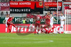 1. BL - Saison 2016/2017 - FC Ingolstadt 04 - TSG 1899 Hoffenheim - Lezano Farina,Dario (#37 FCI) mit einem Schuss auf das Tor - Foto: Meyer Jürgen