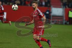 1. BL - Saison 2016/2017 - FC Ingolstadt 04 - VFL Wolfsburg - Lukas Hinterseer (#16 FCI) - Foto: Meyer Jürgen