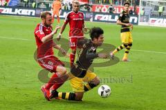 1. BL - Saison 2016/2017 - FC Ingolstadt 04 - Borussia Dortmund - Moritz Hartmann (#9 FCI) - Foto: Meyer Jürgen