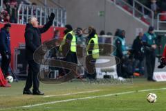 1. Bundesliga - Fußball - FC Ingolstadt 04 - FC Bayern - Cheftrainer Carlo Ancelotti (Bayern) schreit ins Feld